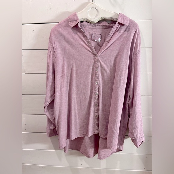 💜 SIGRID OLSEN – Rose mauve blouse – Size 3X - Picture 11 of 12